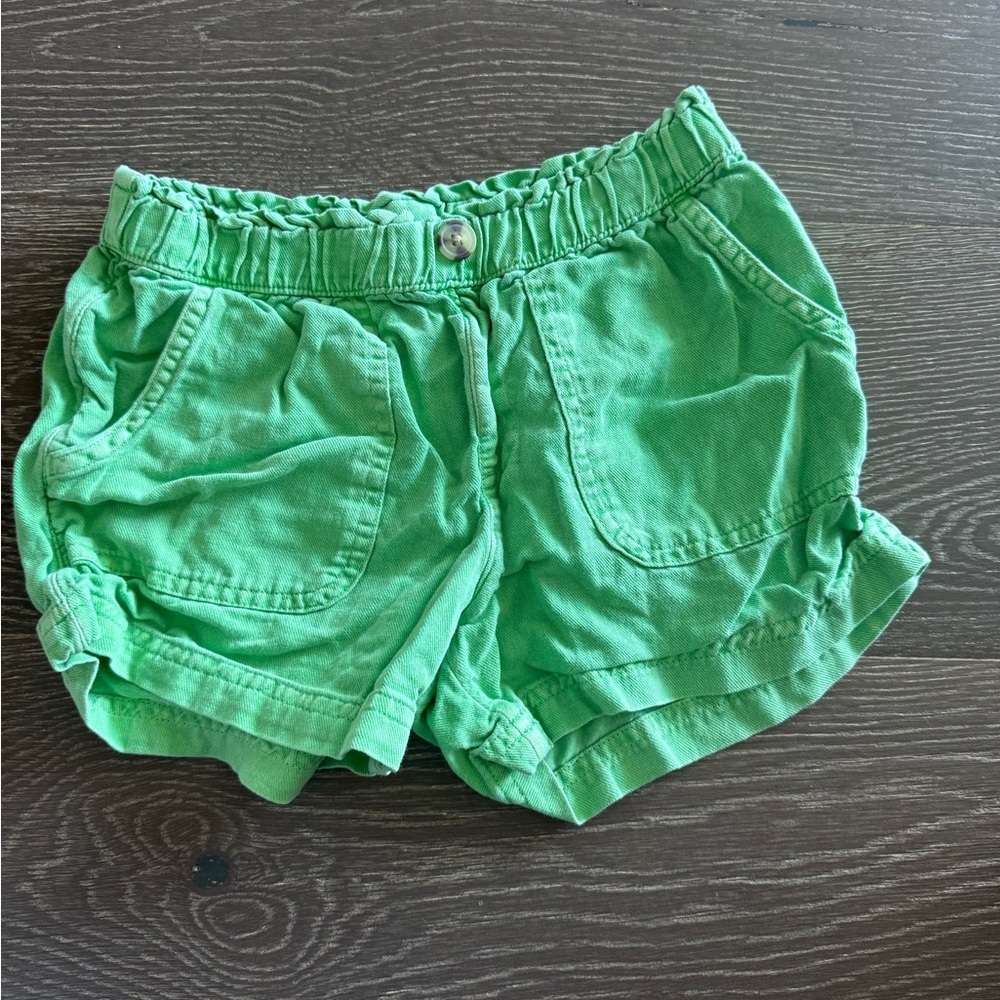 Cat & Jack Bright Green Pull On Kids Shorts